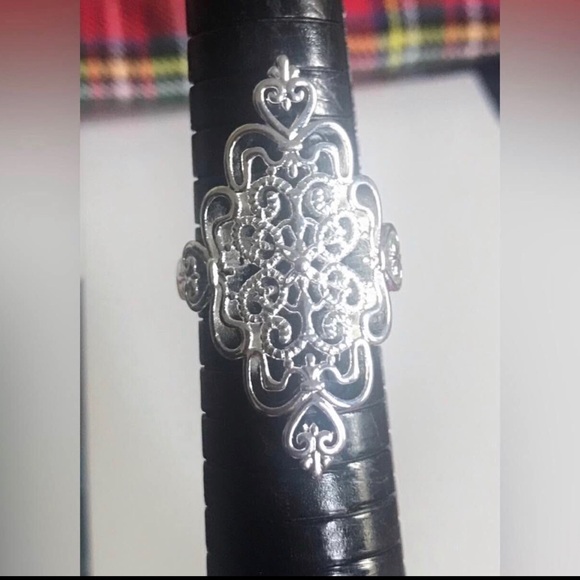 Sterling silver filagree style ring - Picture 1 of 2